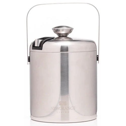 Metal Ice Bucket With Tongs
