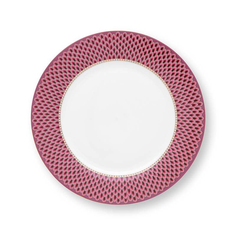 Flower Festival Dinner Plate Red/Dark Pink 26.5 cm
