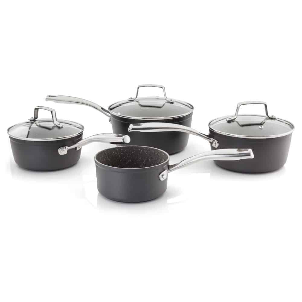 Stellar Rocktanium 4 Piece Saucepan Set, Non-Stick