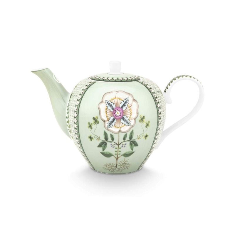Tea Pot Lily&Lotus Tiles Light Green