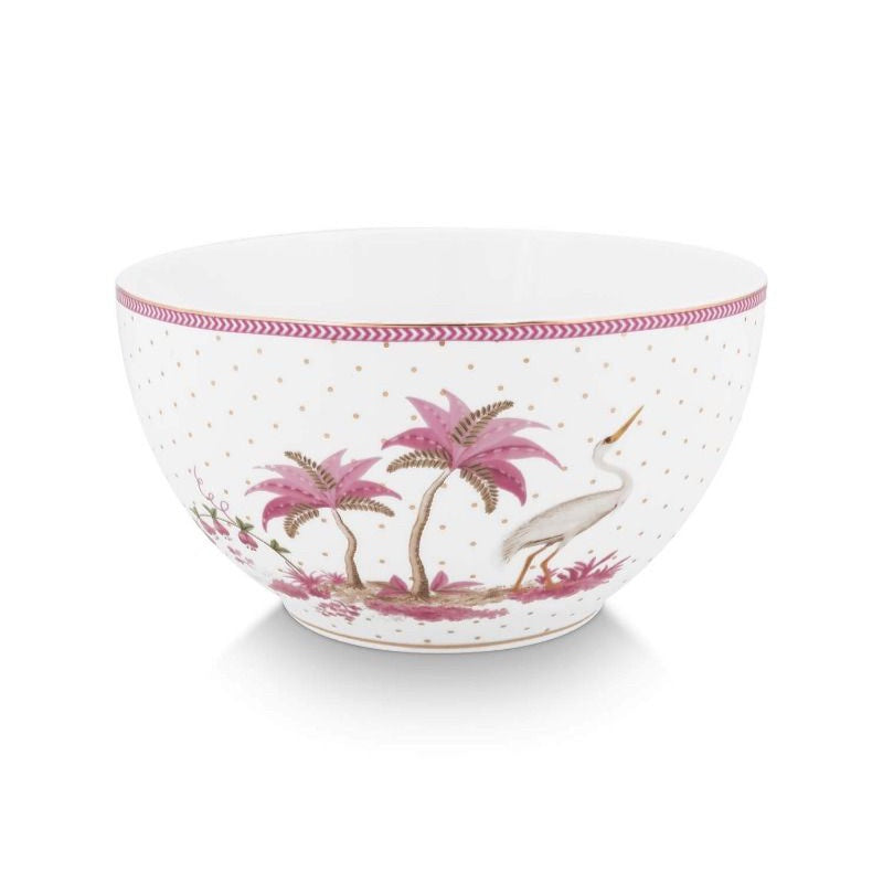Jolie Dots Bowl 18cm - Gold & Pink