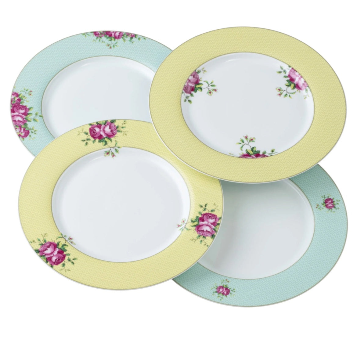 Aynsley archive rose-Dinner plates set of 4