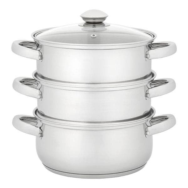 Judge 20cm 3 Tier Glass Lid Steamer Set