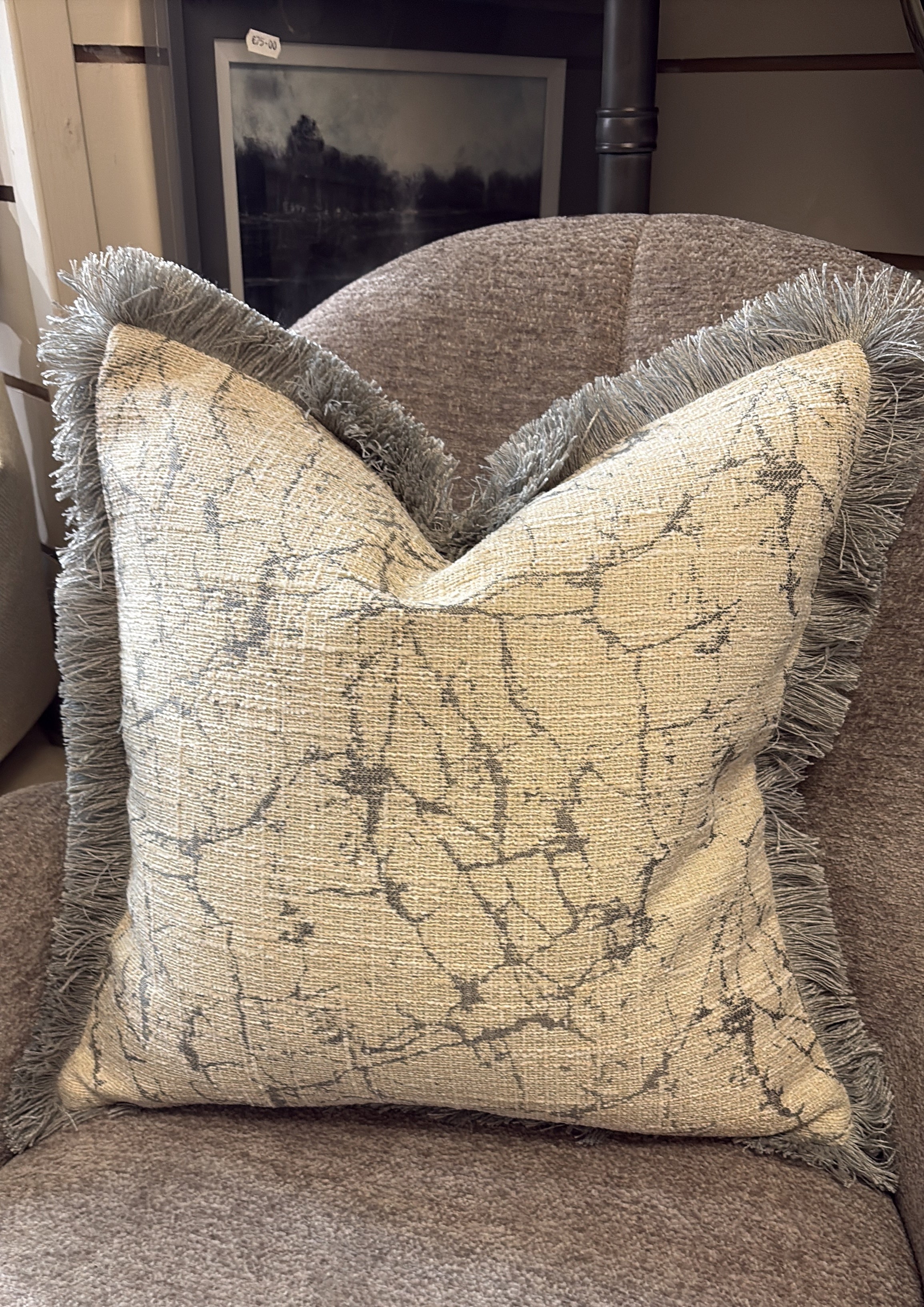 Sable 43X43CM Natural/Blue