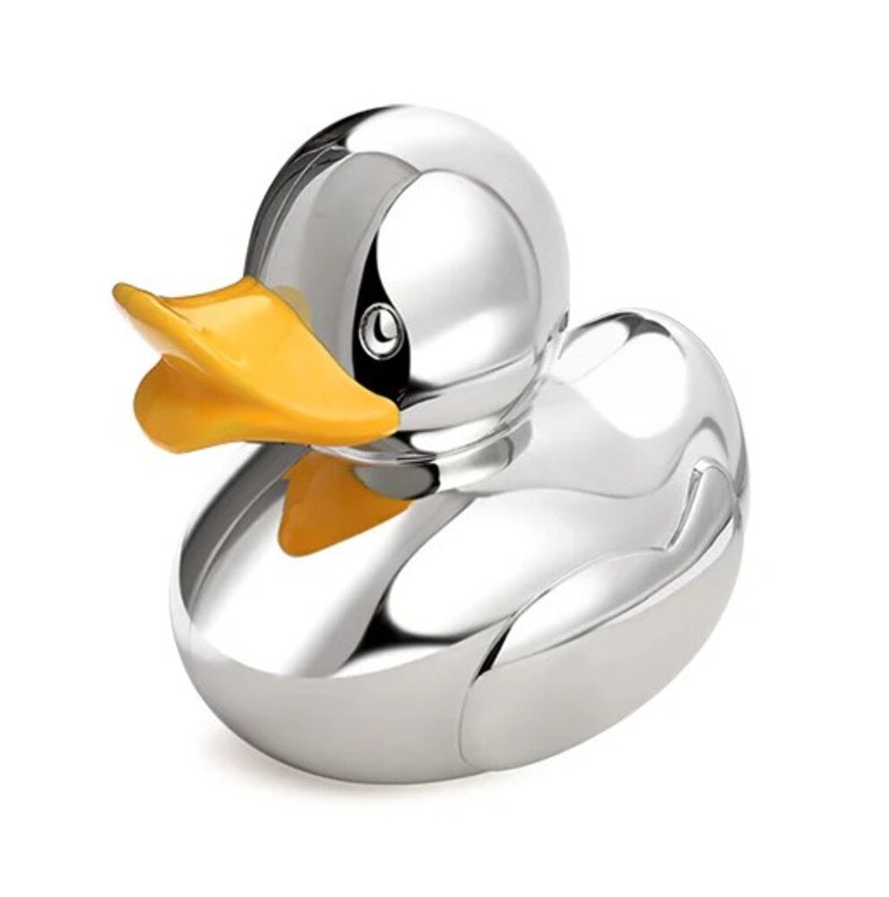 Silverplate Duck Money Bank
