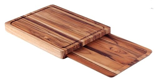 Tramontina Barbecue Teak Board & Tray Kit