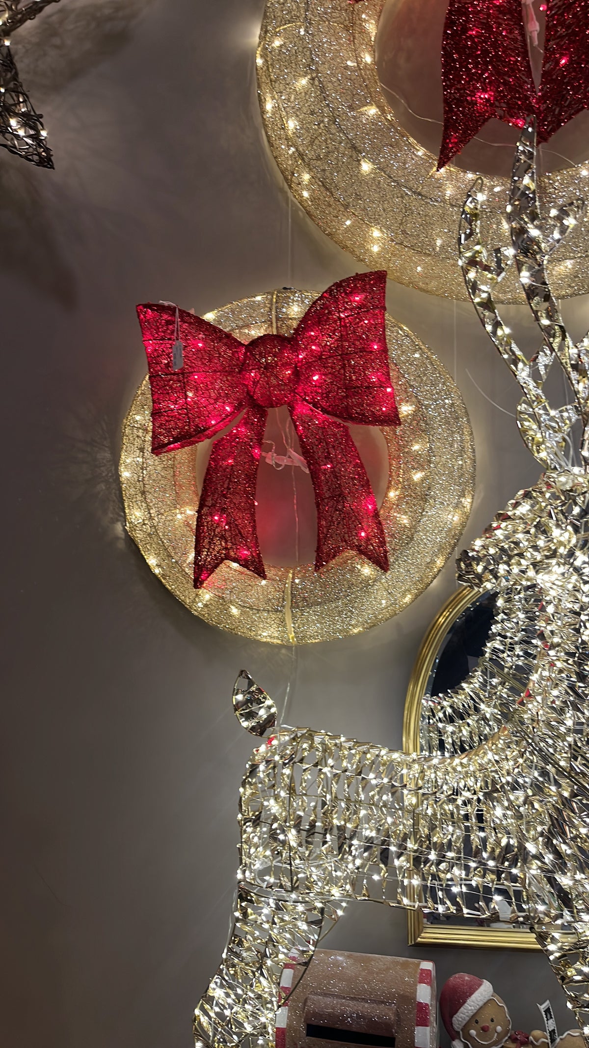Red Bow Wreath 60CM