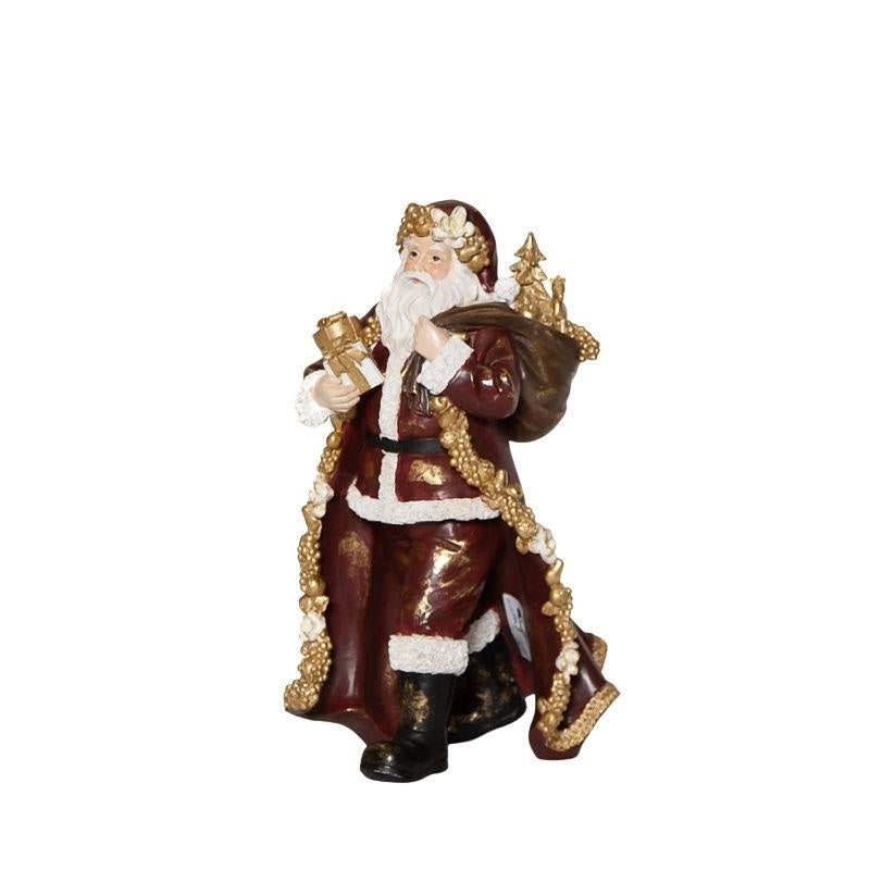 Vintage Red/Gold Santa