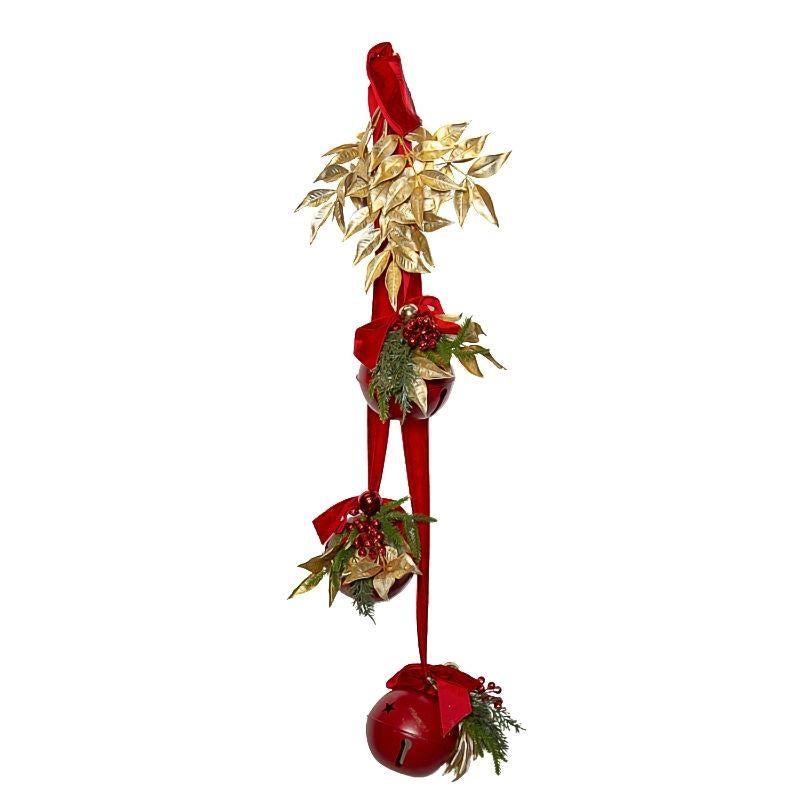 Hanging Metal Red Bells