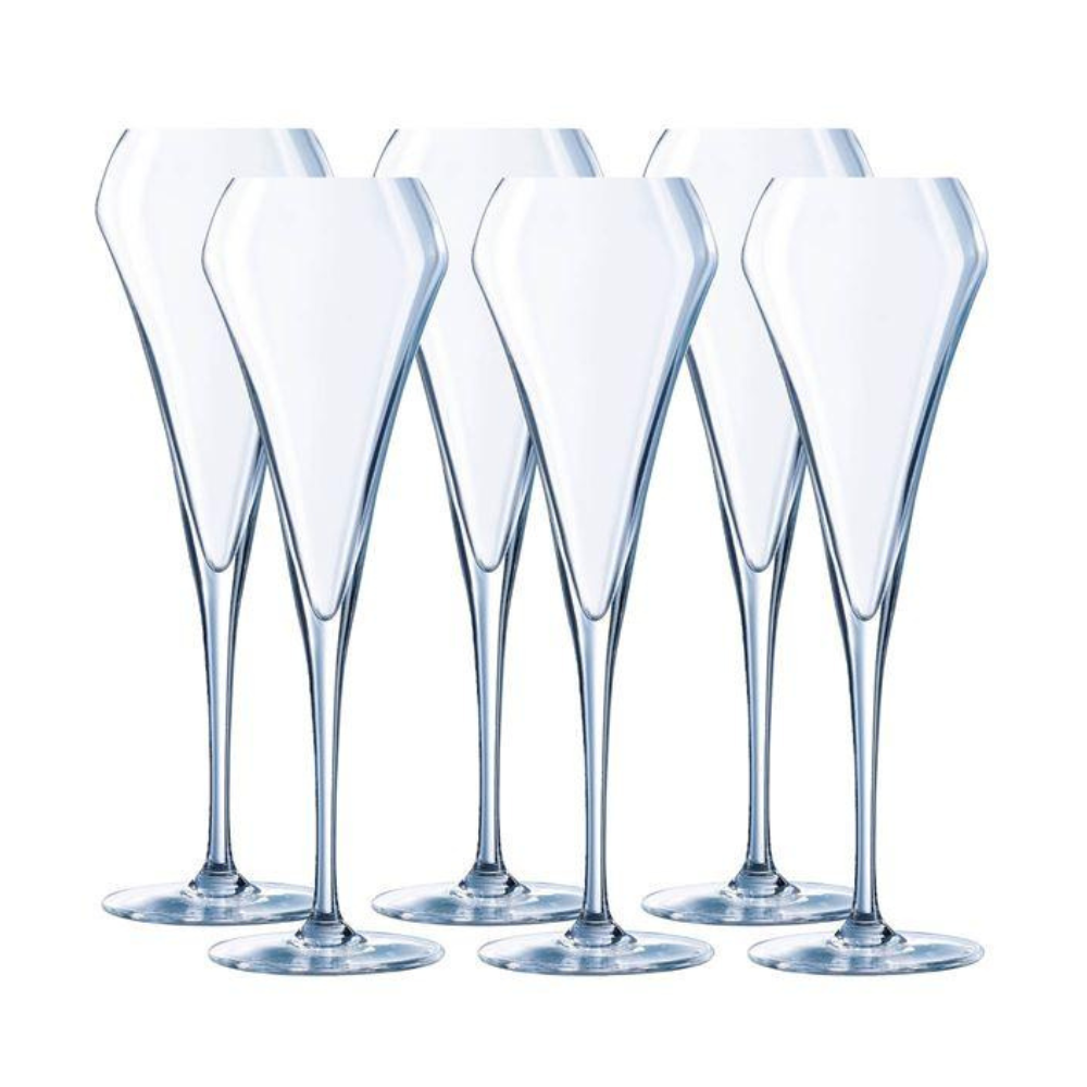 Champagne Glasses - Set of 6 - The Gift & Art Gallery