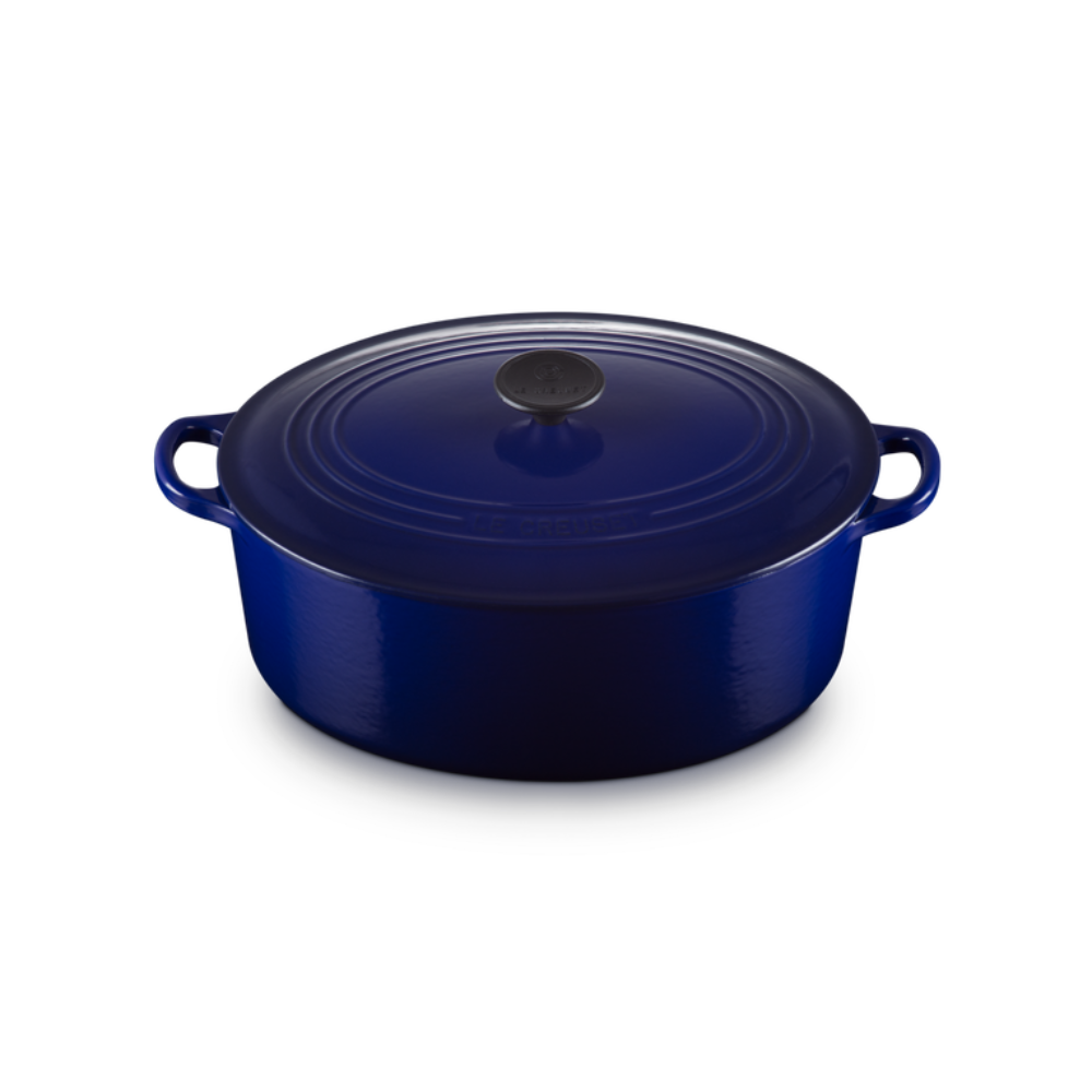 Cast Iron Classic Oval Casserole, Indigo 31cm
