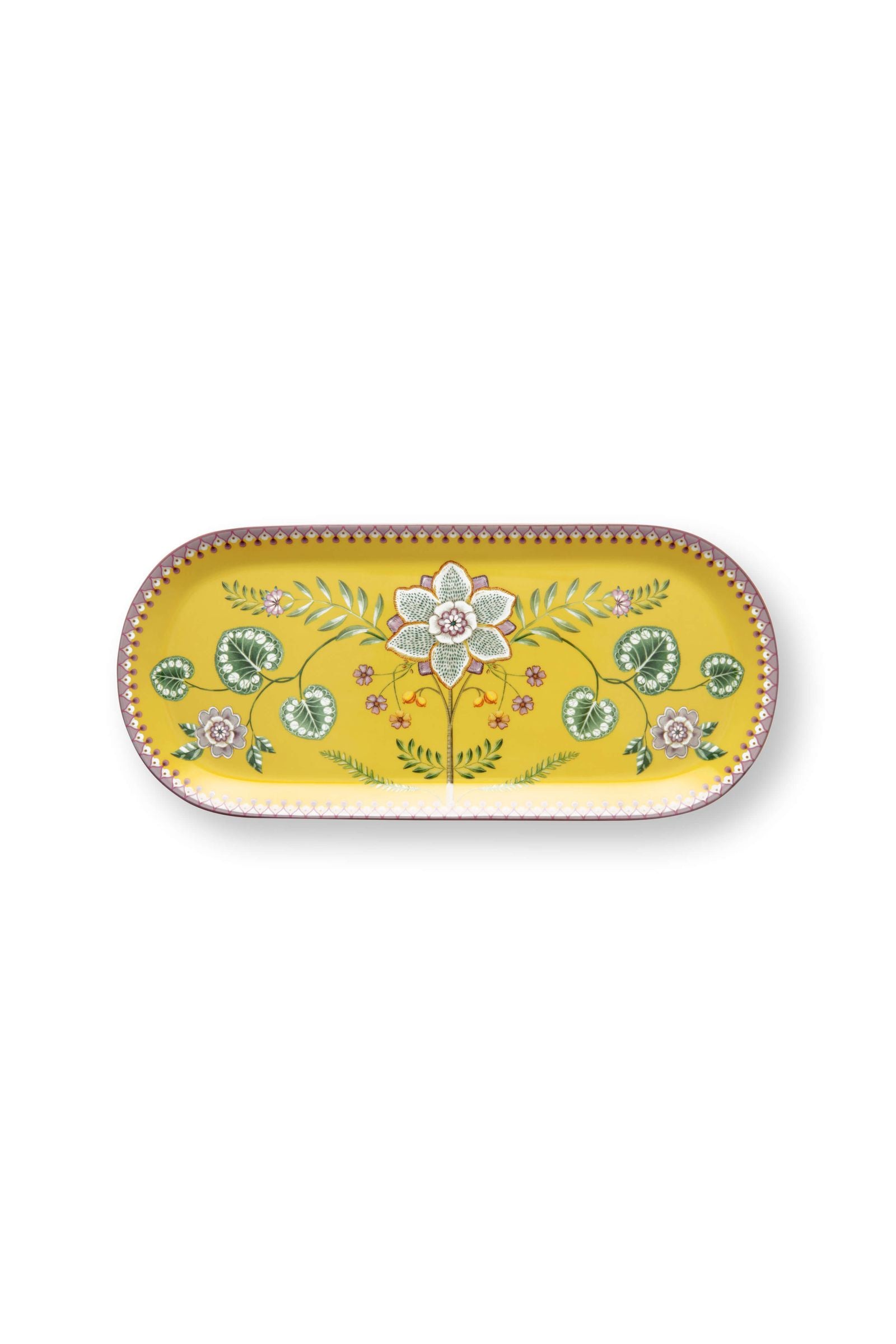 Cake Tray Lily&Lotus Yellow 33.3x15.5cm