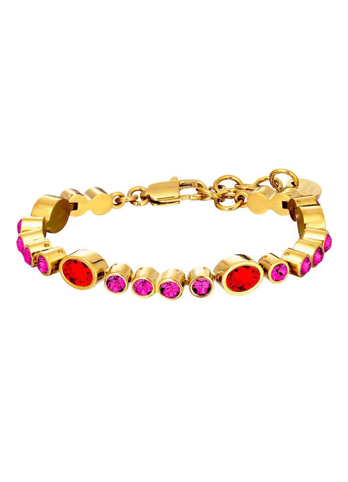 Sophia Pink & Purple Stone Bracelet