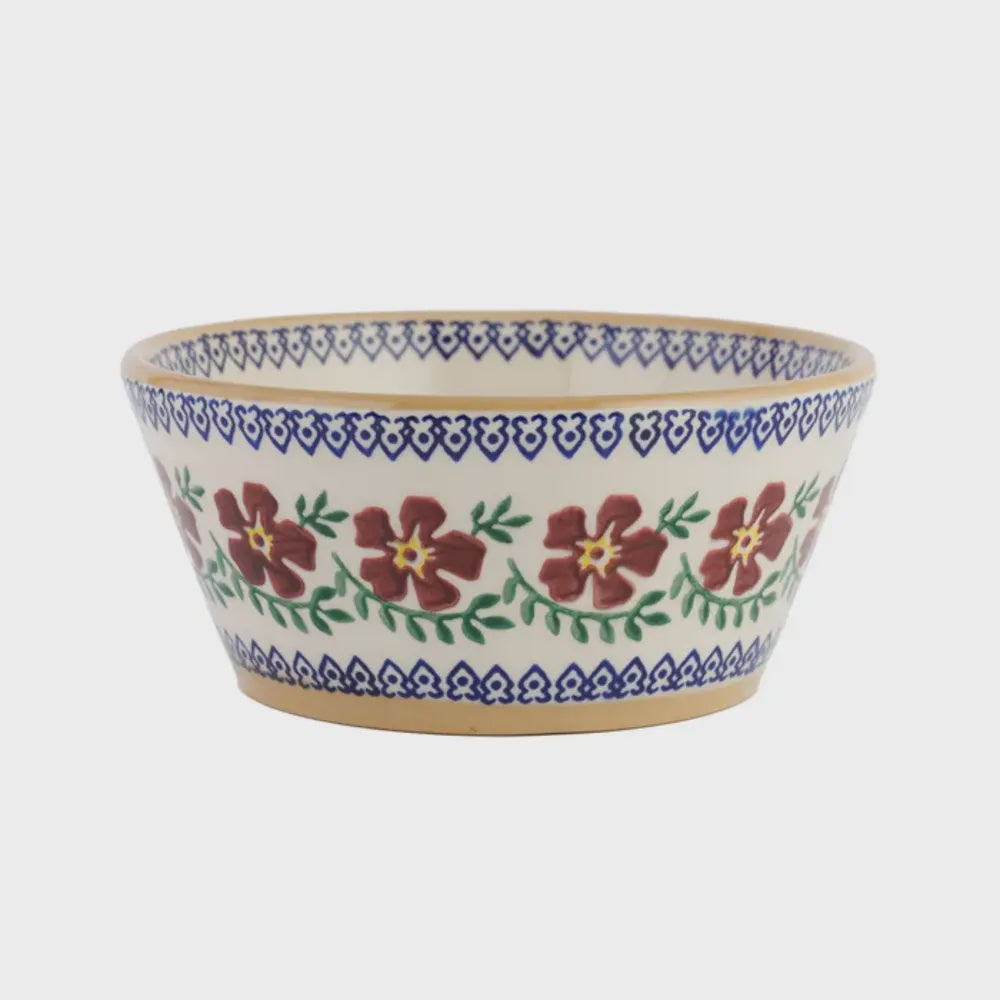 Small Angled Bowl, Old Rose