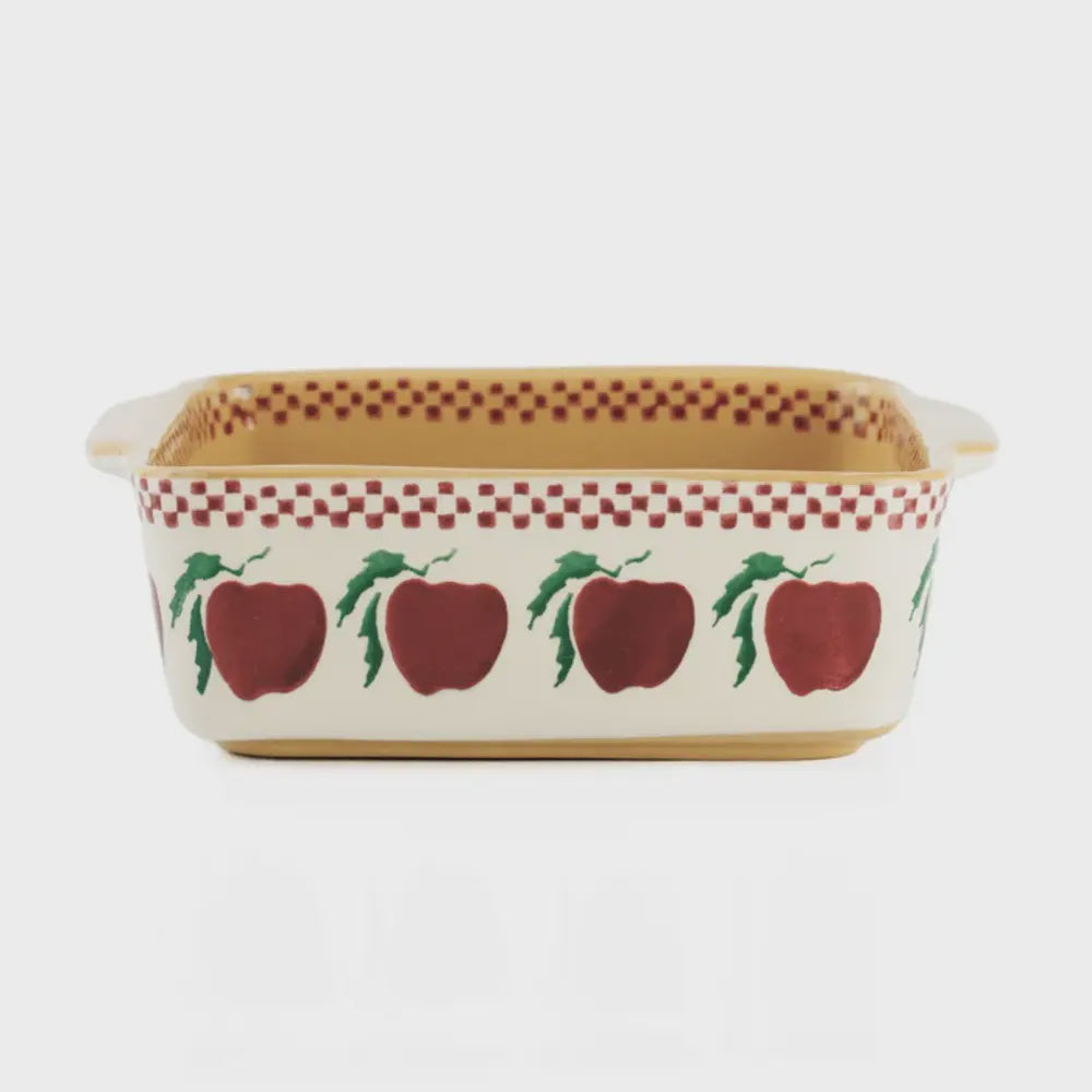 Small Square Oven Dish, Apple