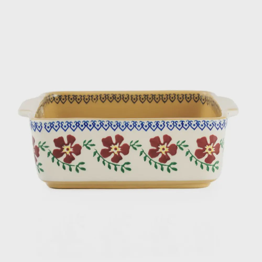 Small Square Oven Dish, Old Rose