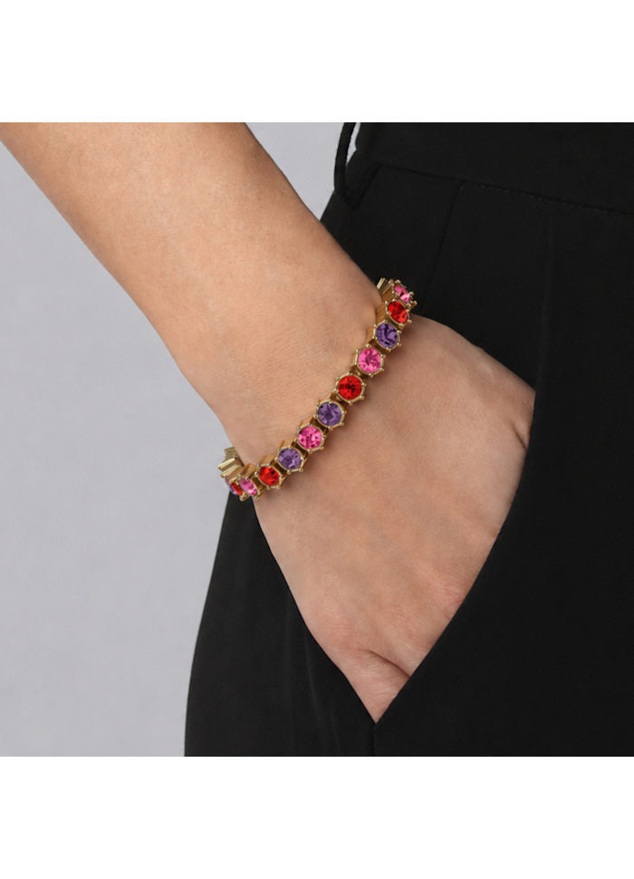 Courage Red & Purple Stone Bracelet