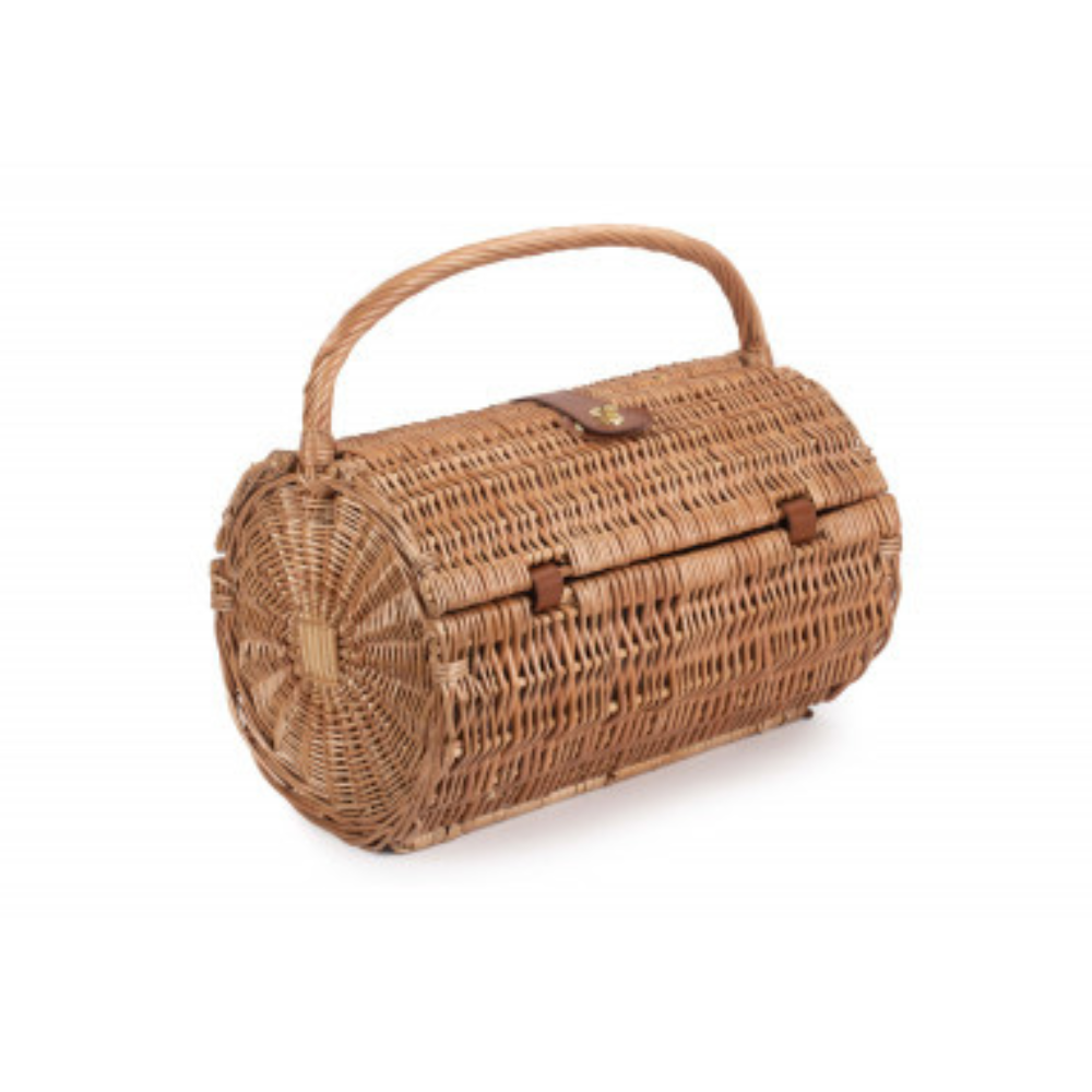 Oval 2 Person Green Tweed Hamper - The Gift & Art Gallery