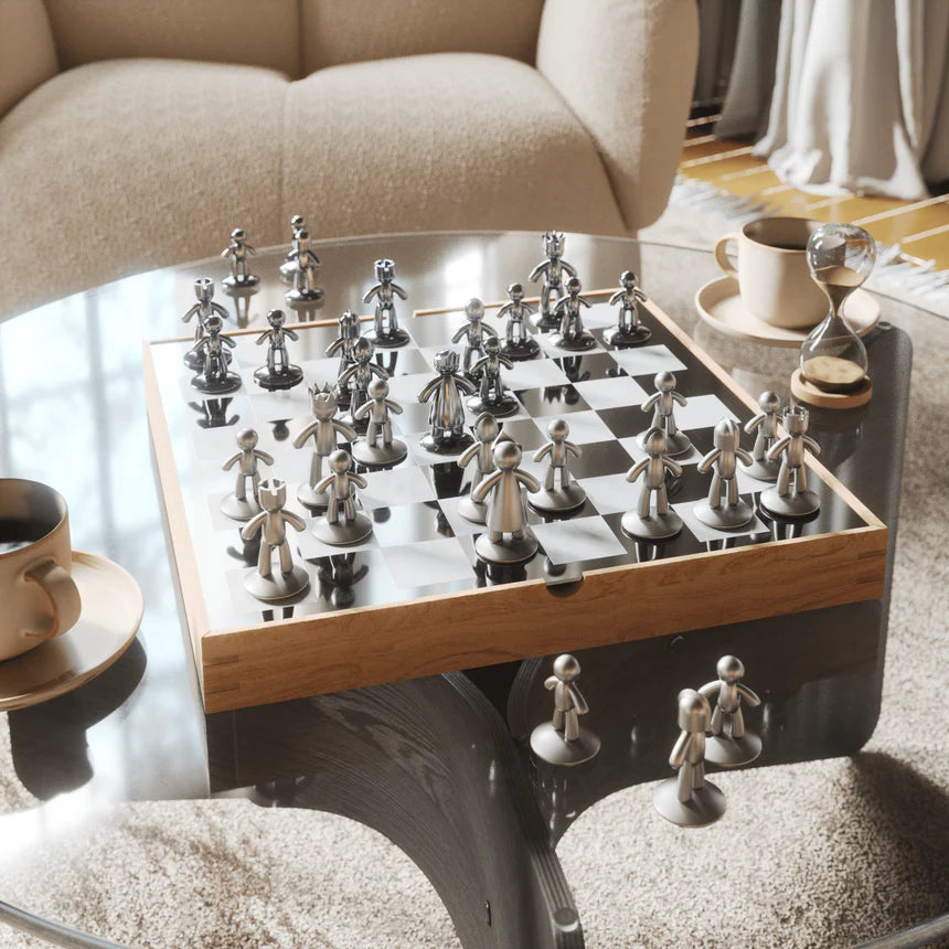Buddy Chess Set, Natural
