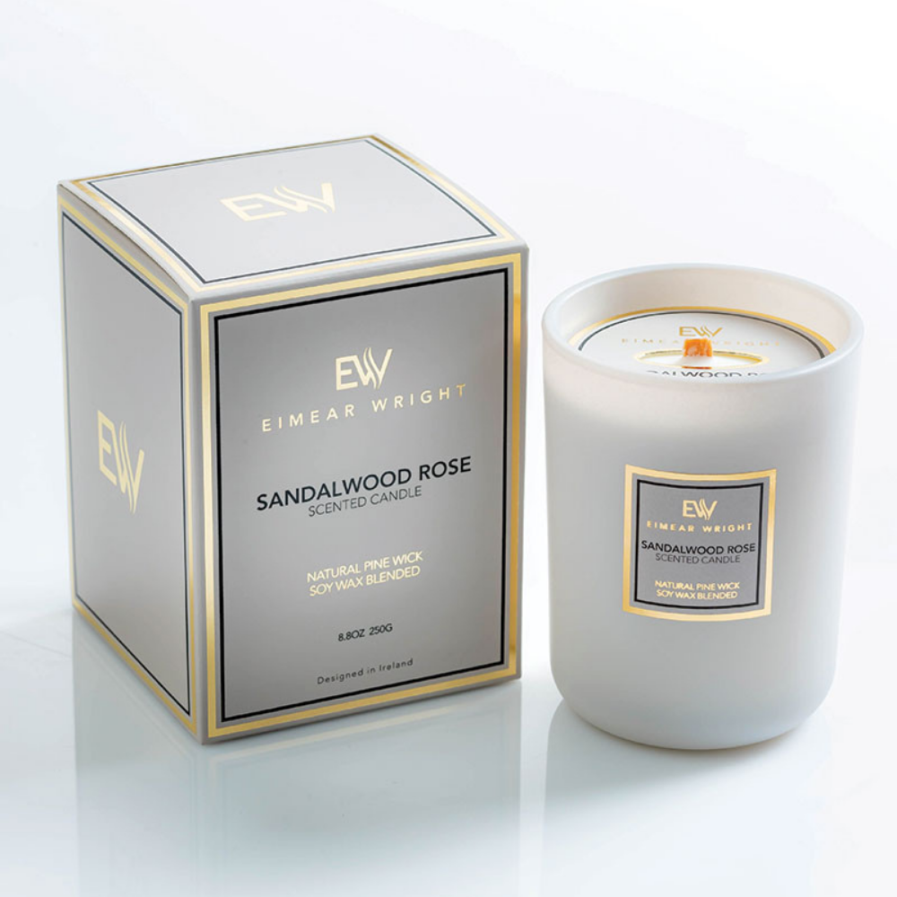 Sandlewood Rose Fragrance Candle - The Gift & Art Gallery