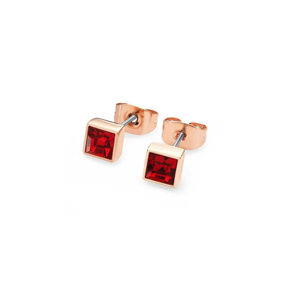 Square Birthstone Earrings: January - December - The Gift & Art Gallery
