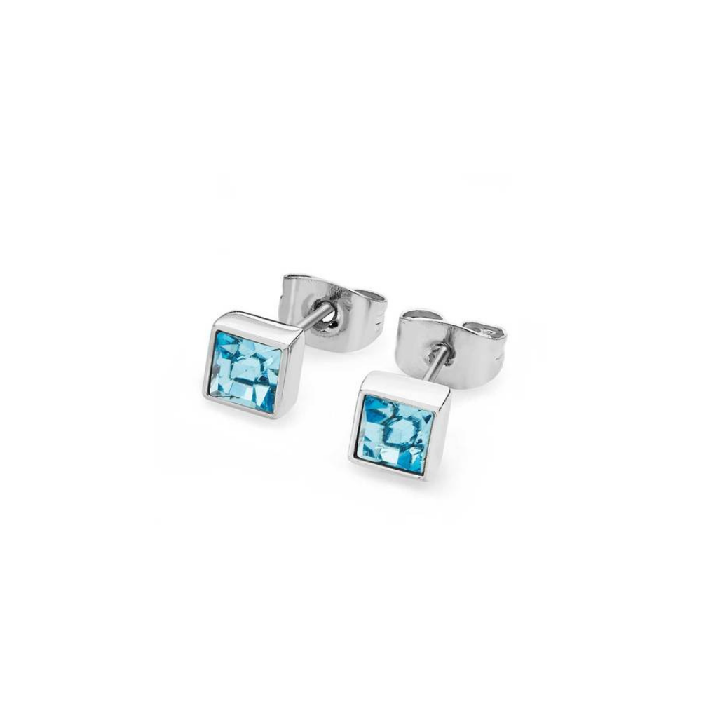 Square Birthstone Earrings: January - December - The Gift & Art Gallery