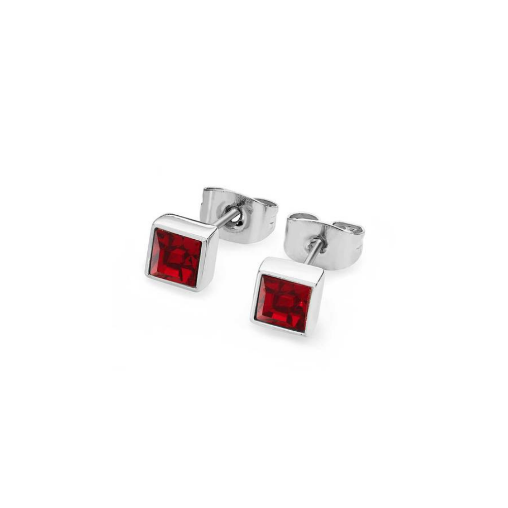 Square Birthstone Earrings: January - December - The Gift & Art Gallery