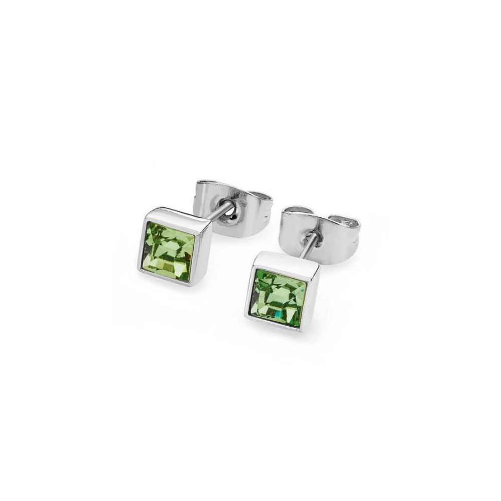 Square Birthstone Earrings: January - December - The Gift & Art Gallery