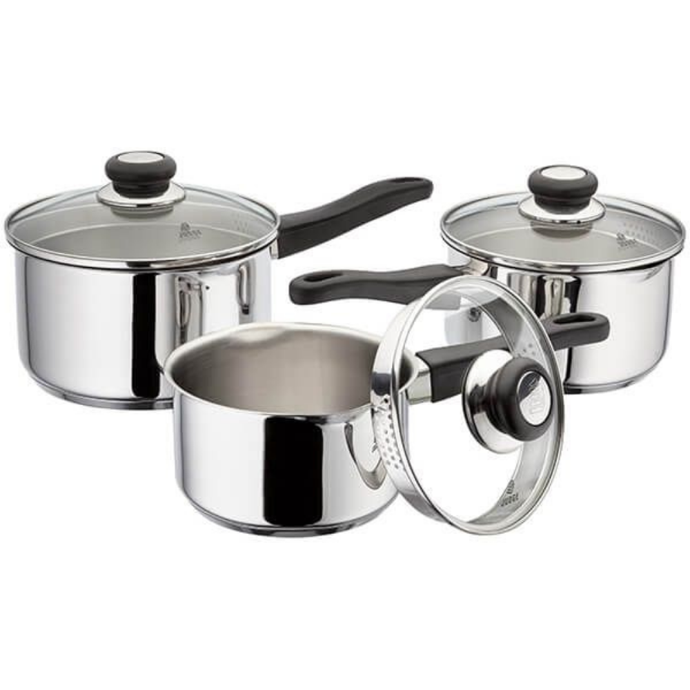 Vista Draining Saucepan Set - The Gift & Art Gallery