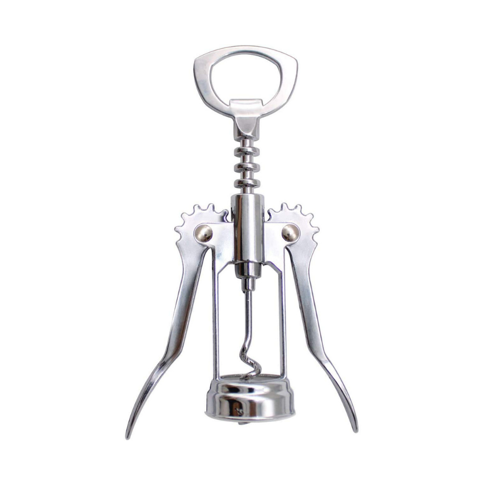 Double Handled Chrome Wing Corkscrew - The Gift & Art Gallery