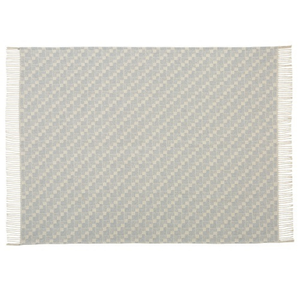 Metro Throw 127x178cm, Blue/ Grey - The Gift & Art Gallery