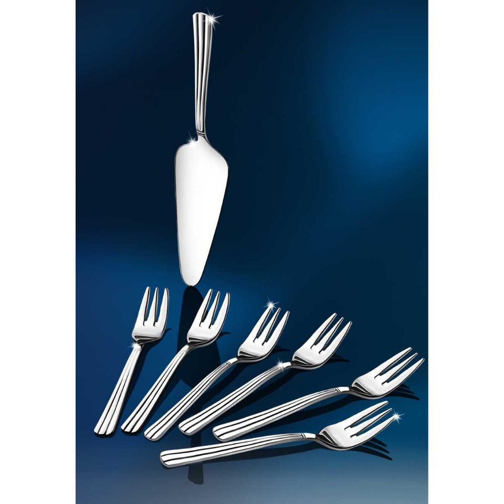 Nova Stainless Steel Pastry Server Set, 7 Piece - The Gift & Art Gallery