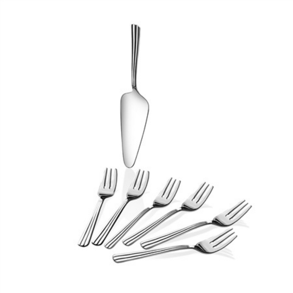 Nova Stainless Steel Pastry Server Set, 7 Piece - The Gift & Art Gallery