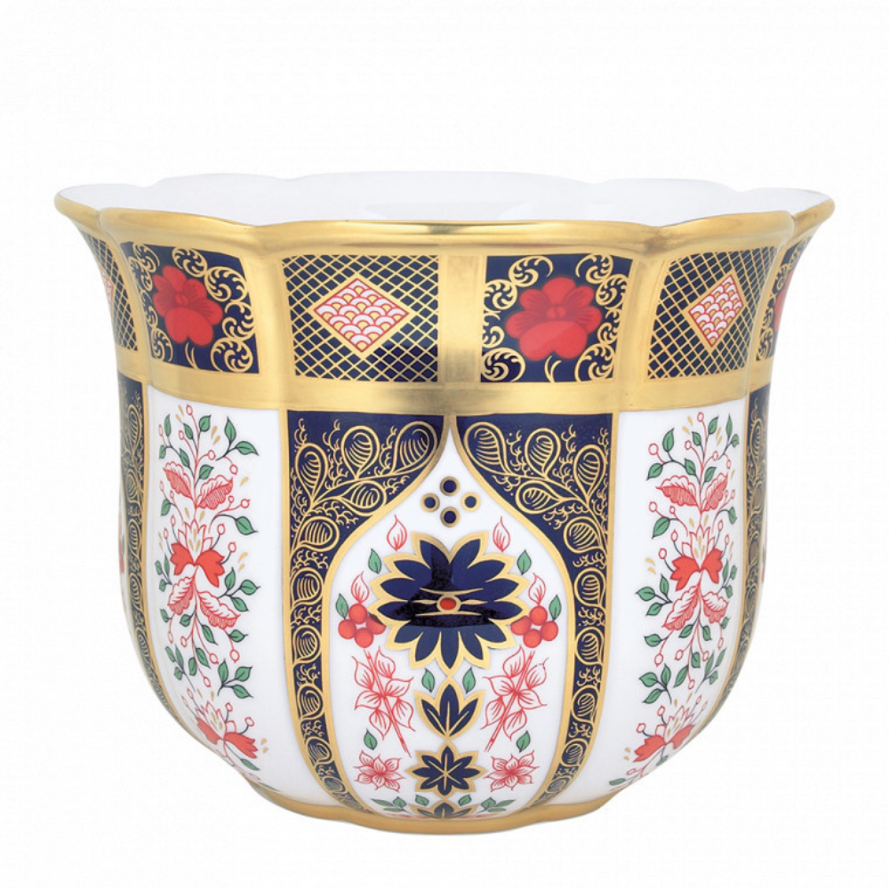 OLD IMARI SOLID GOLD BAND - GARDENIA PLANTER - The Gift & Art Gallery