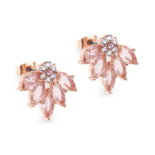 Maureen O Hara Fan Rose Gold Earrings - The Gift & Art Gallery