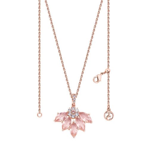 Maureen O Hara Fan Rose Gold Pendant - The Gift & Art Gallery