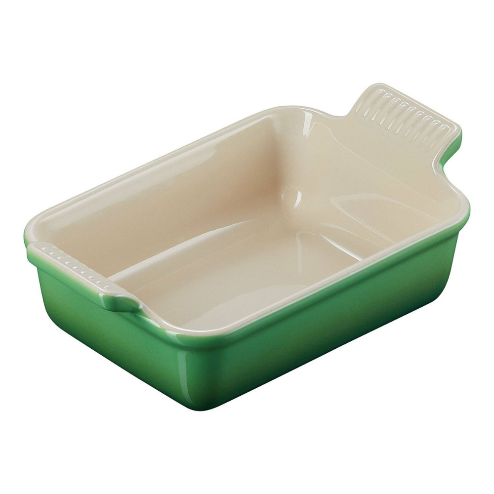 Stoneware Heritage Rectangular Dish 32cm - Bamboo Green - The Gift & Art Gallery