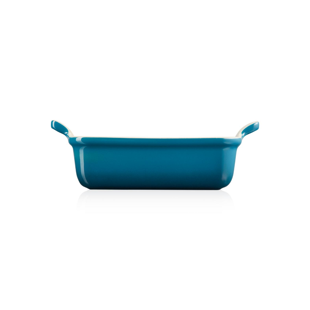 Stoneware Rectangular Dish 19cm, Deep Teal - The Gift & Art Gallery