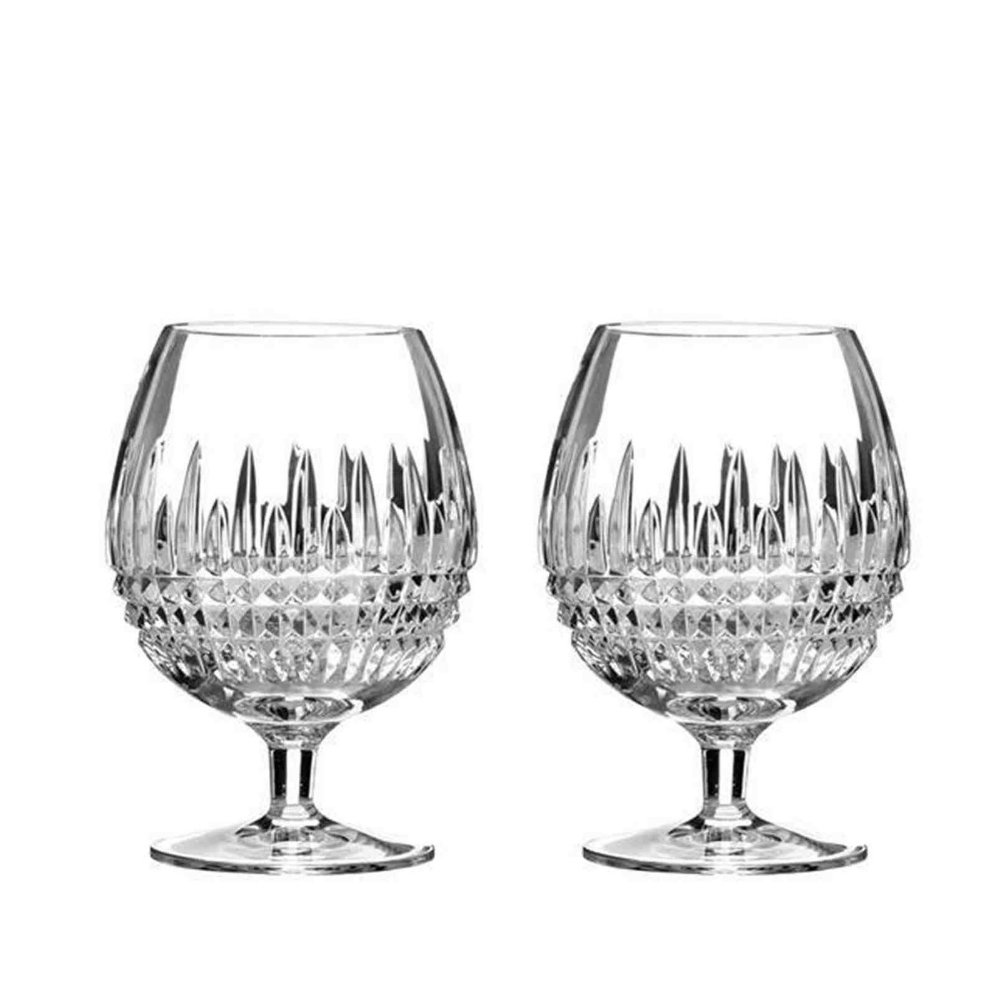 Lismore Diamond Brandy Pair - The Gift & Art Gallery