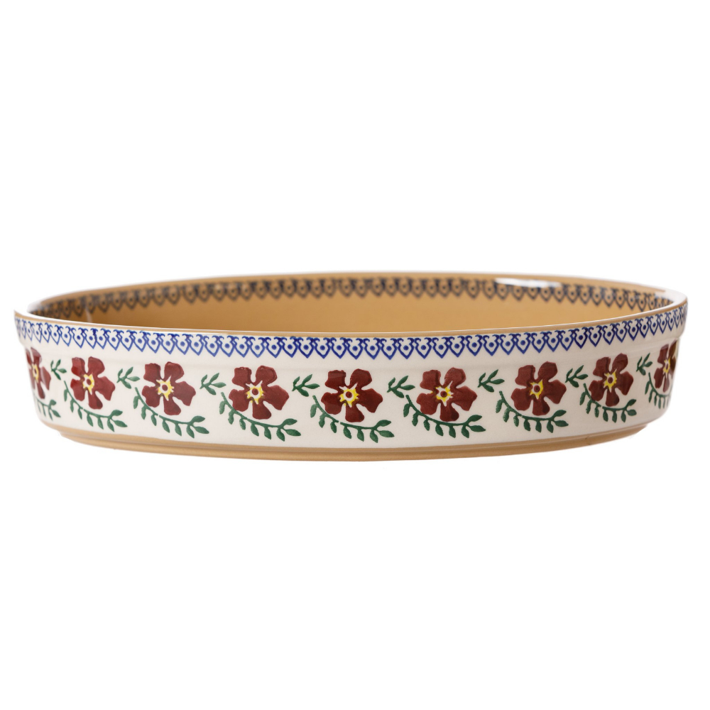 Small Oval Oven Dish Old Rose