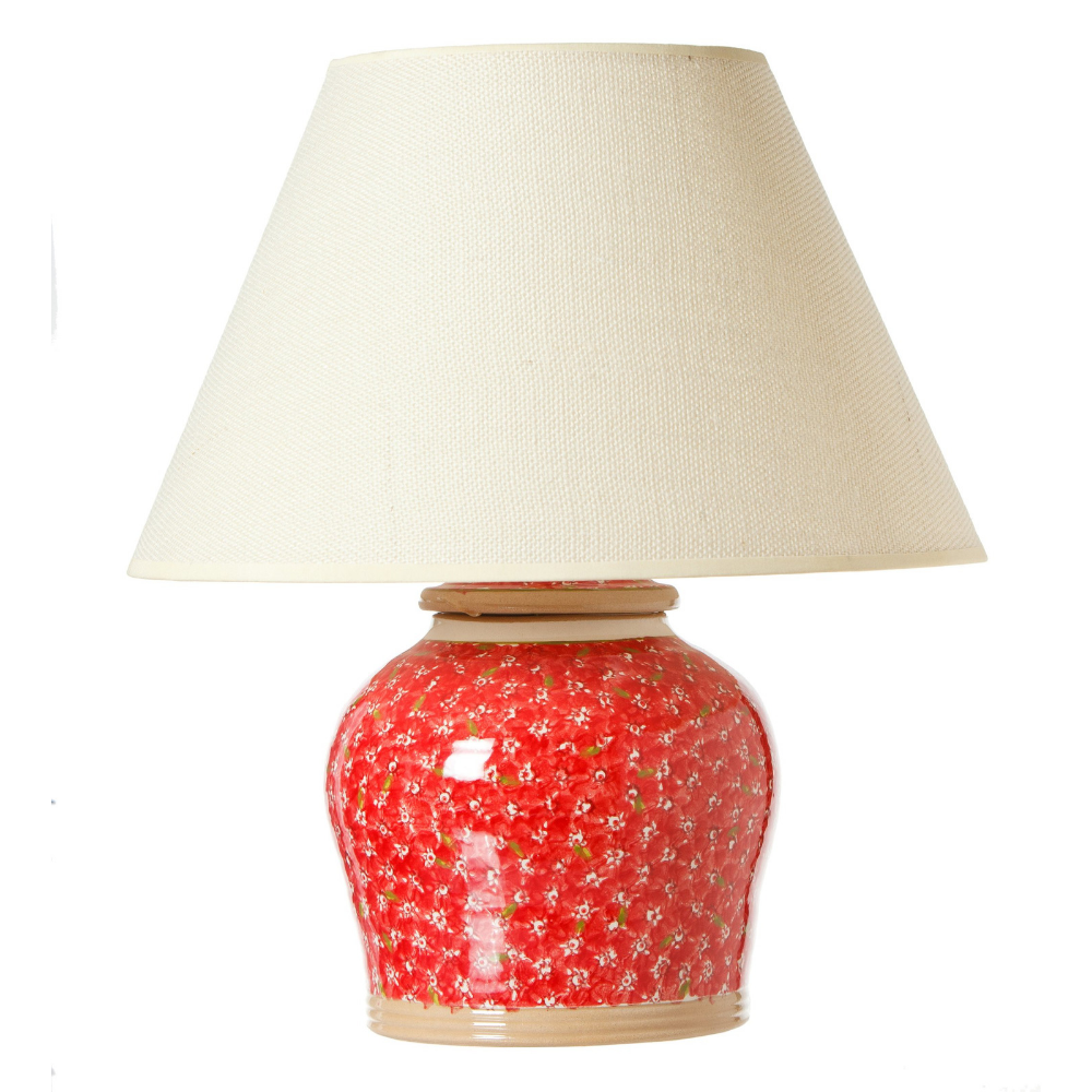 7" Red Lawn Lamp