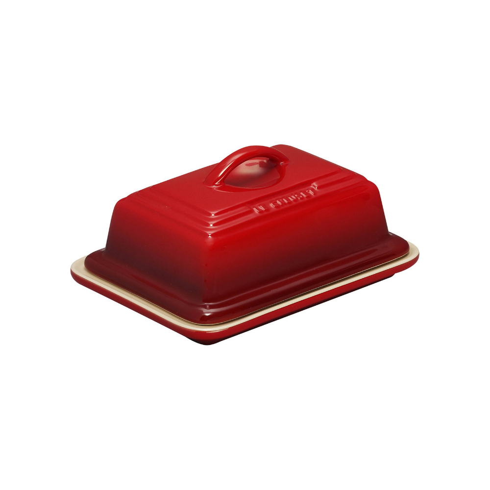 Stoneware Butter Dish, Cerise - The Gift & Art Gallery