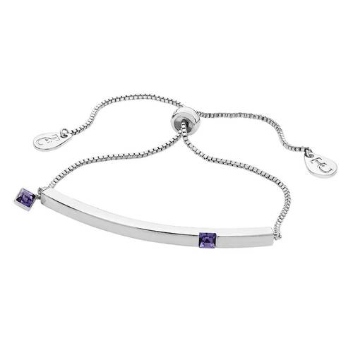Bar Birthstone Braclet: January - December - The Gift & Art Gallery