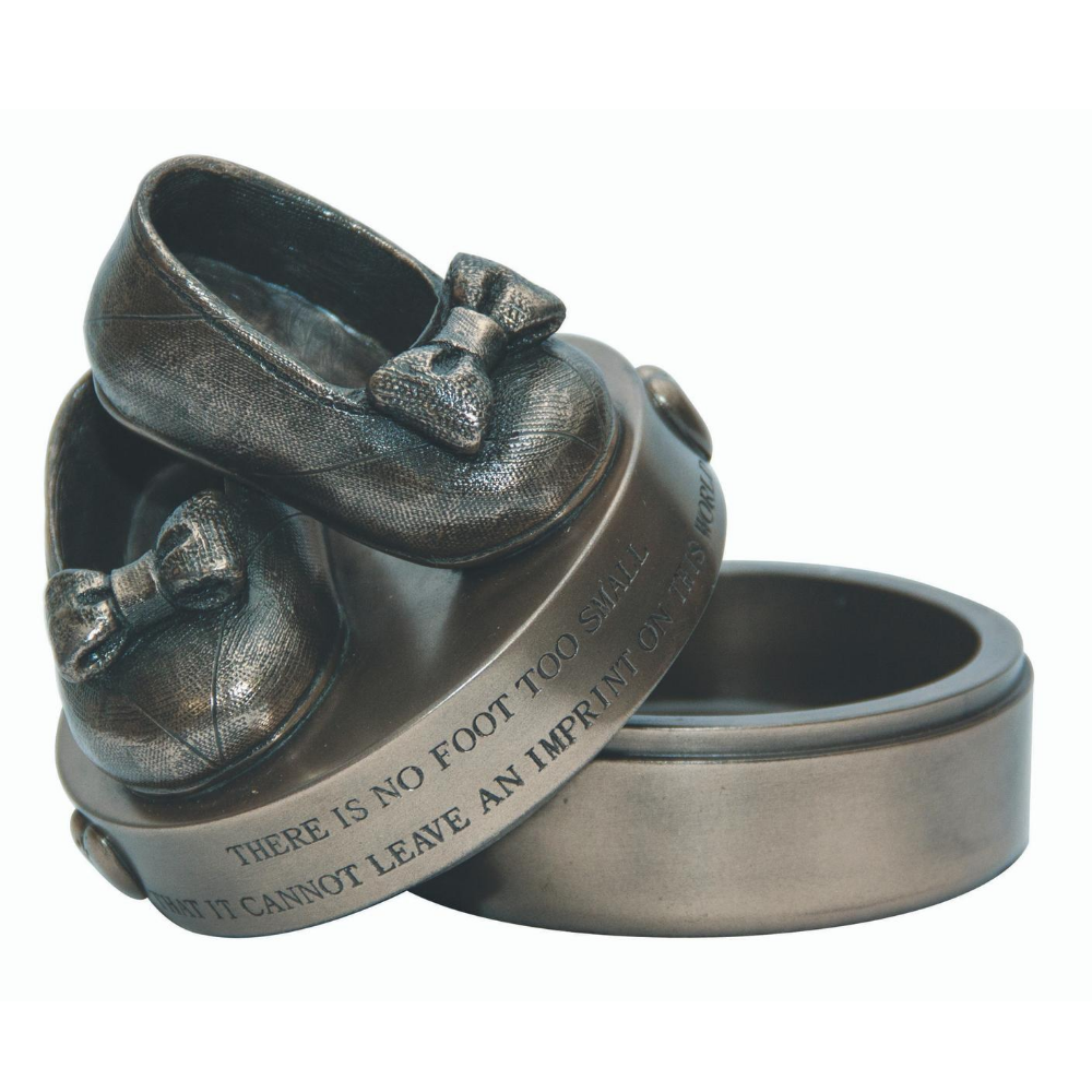 Baby Girl Booties (Trinket Box) - The Gift & Art Gallery
