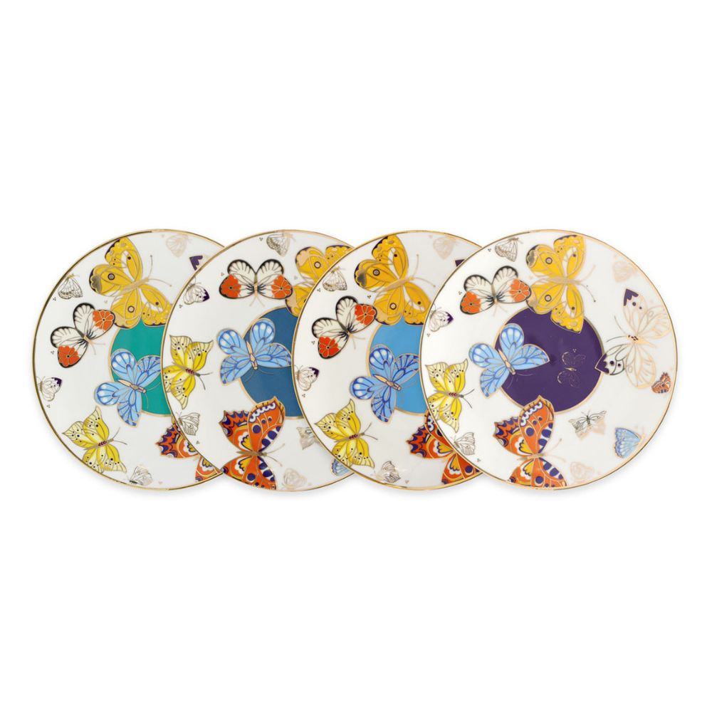Butterfly Biscuit Plates Set of 4 - The Gift & Art Gallery