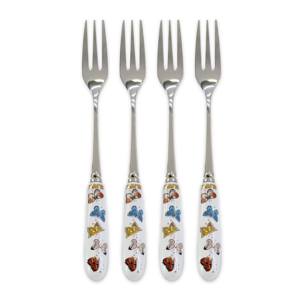Butterfly Pastry Fork Set Of 4 - The Gift & Art Gallery