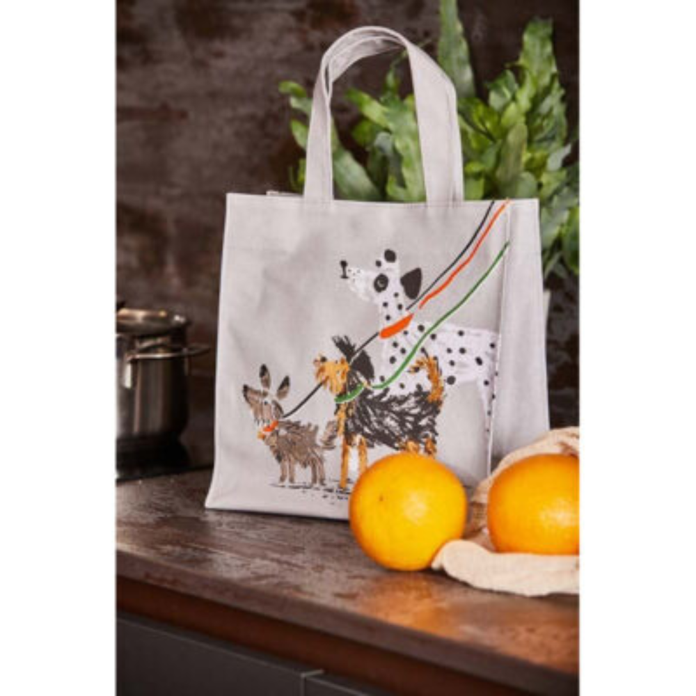 Wipeable PVC Shopping Bag - Dog Days (Small) - The Gift & Art Gallery
