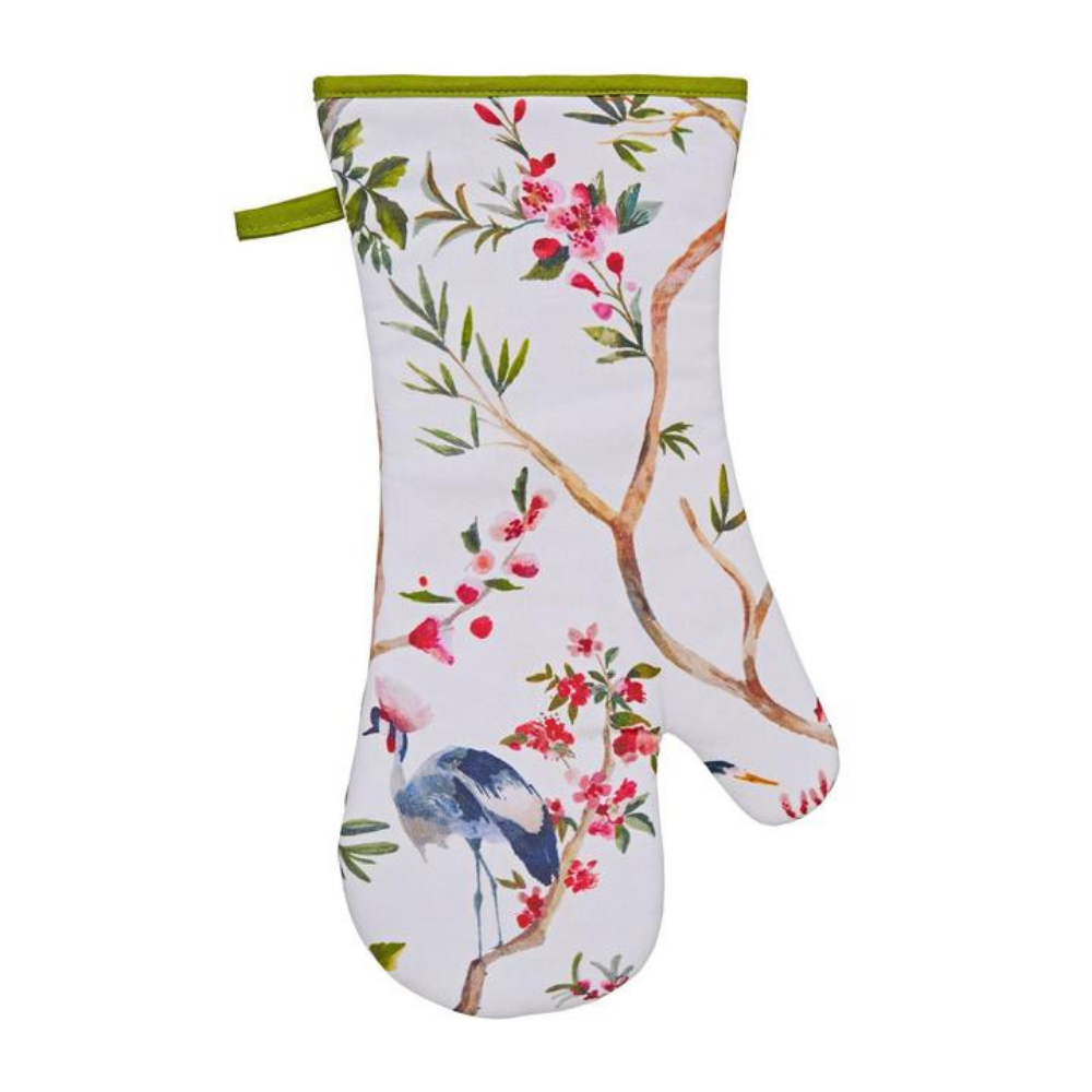 Gauntlet Oven Glove - Oriental Birds - The Gift & Art Gallery