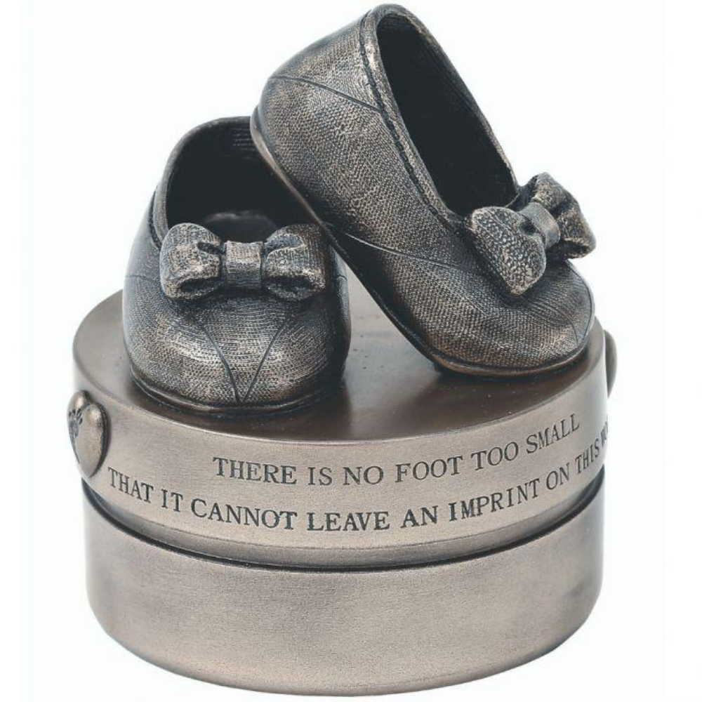 Baby Girl Booties (Trinket Box) - The Gift & Art Gallery