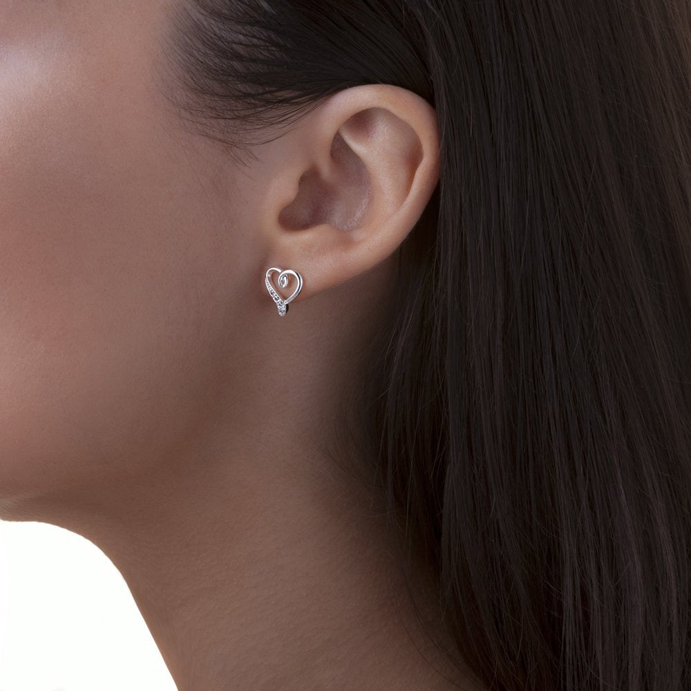 Silver Heart Earrings - The Gift & Art Gallery